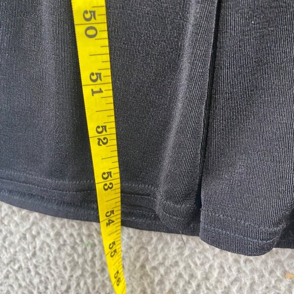 Joseph Ribkoff Dress Womens 8 Black Swiss Dot Bodice Maxi Short Sleeves Stretch - Picture 10 of 11